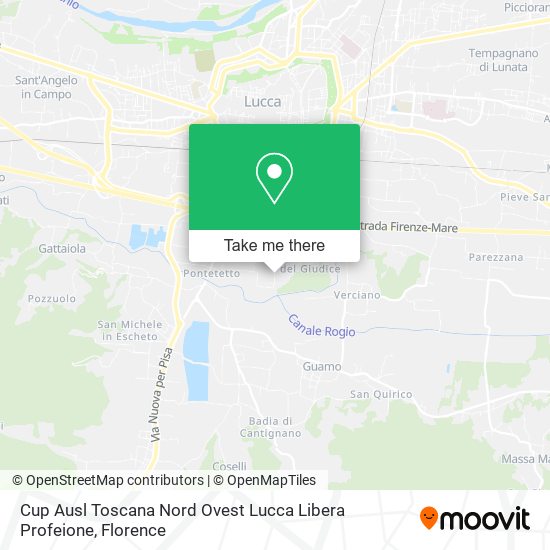 Cup Ausl Toscana Nord Ovest Lucca Libera Profeione map