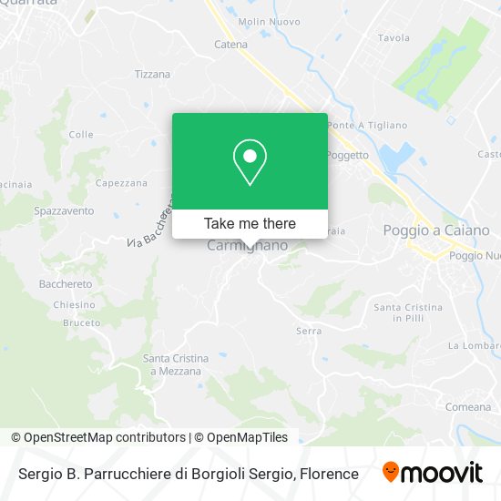 Sergio B. Parrucchiere di Borgioli Sergio map
