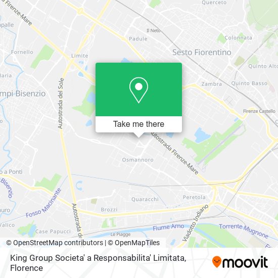 King Group Societa' a Responsabilita' Limitata map