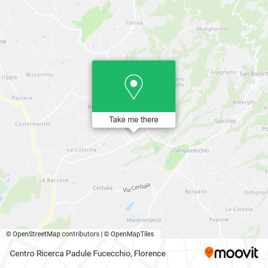 Centro Ricerca Padule Fucecchio map