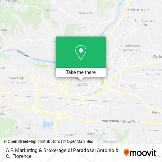 A.P. Marketing & Brokerage di Paradossi Antonio & C. map