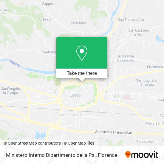 Ministero Interno Dipartimento della Ps. map
