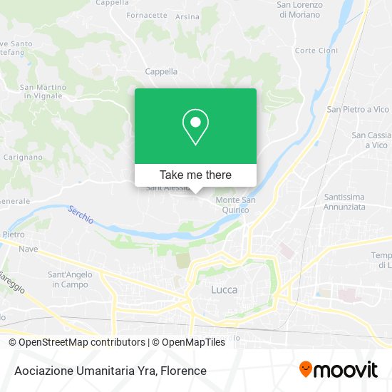 Aociazione Umanitaria Yra map