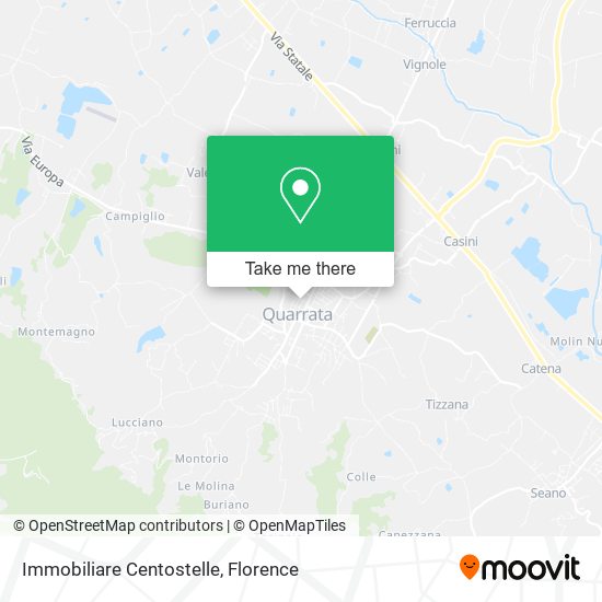 Immobiliare Centostelle map