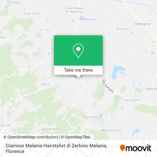 Glamour Melania Hairstylist di Zerbino Melania map