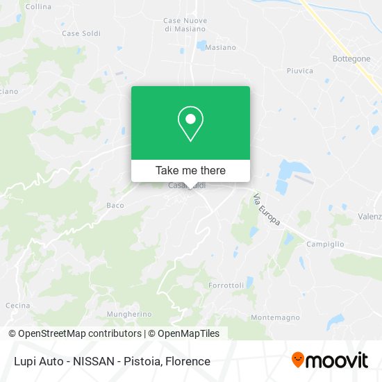Lupi Auto - NISSAN - Pistoia map