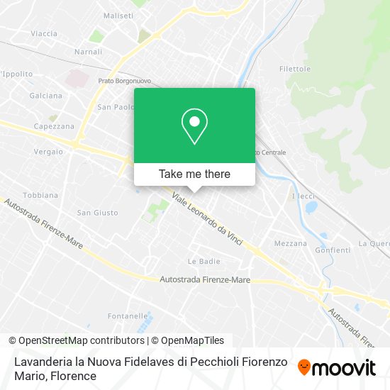 Lavanderia la Nuova Fidelaves di Pecchioli Fiorenzo Mario map