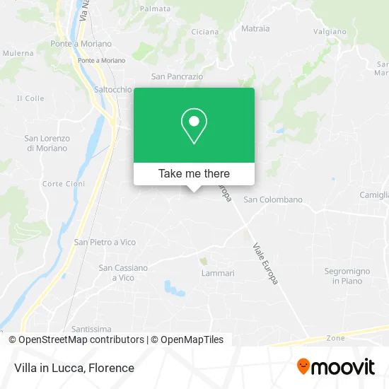 Villa in Lucca map