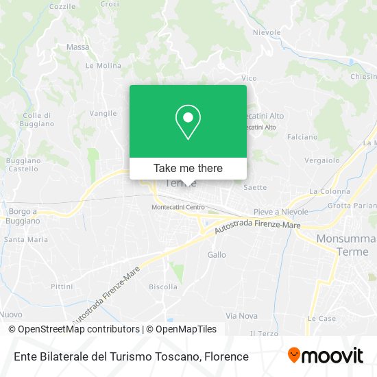 Ente Bilaterale del Turismo Toscano map