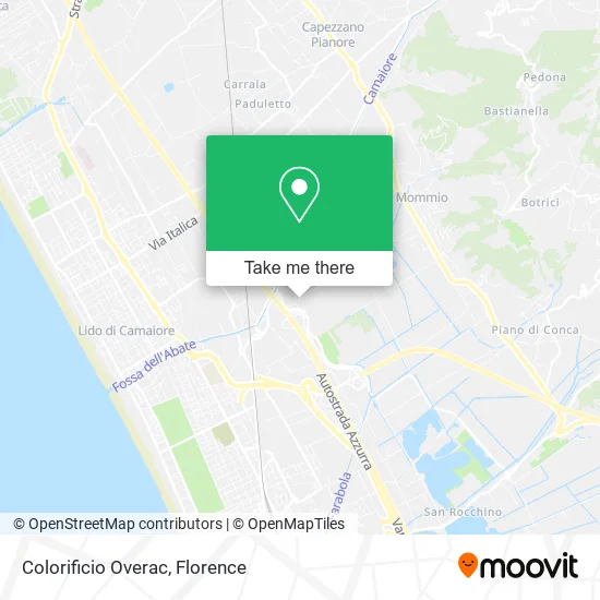 Colorificio Overac map