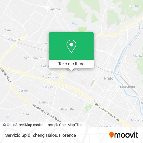 Servizio Sp di Zheng Haiou map