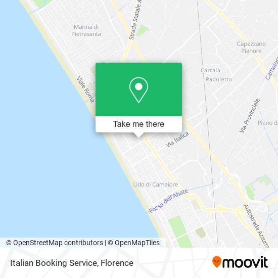 Italian Booking Service map