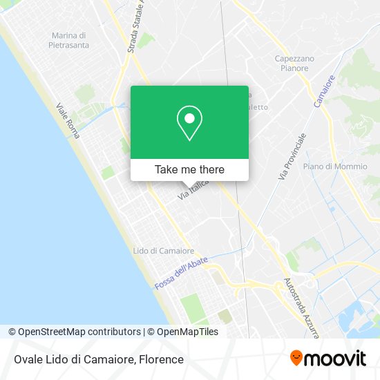 Ovale Lido di Camaiore map