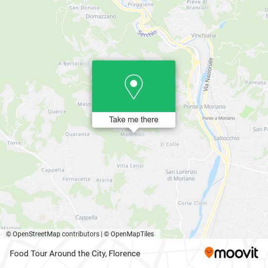 Food Tour Around the City map