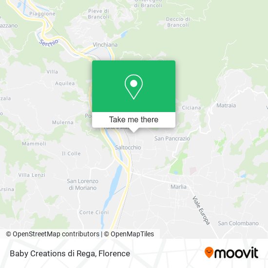 Baby Creations di Rega map