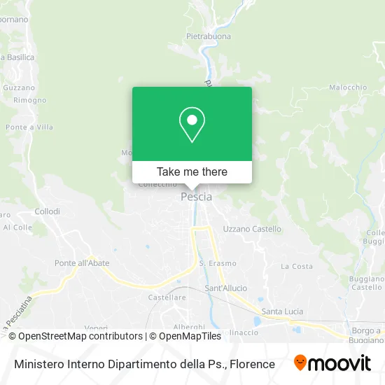 Ministero Interno Dipartimento della Ps. map