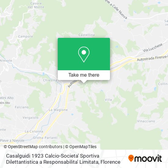 Casalguidi 1923 Calcio-Societa' Sportiva Dilettantistica a Responsabilita' Limitata map