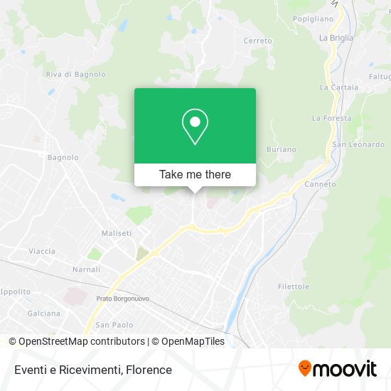 Eventi e Ricevimenti map