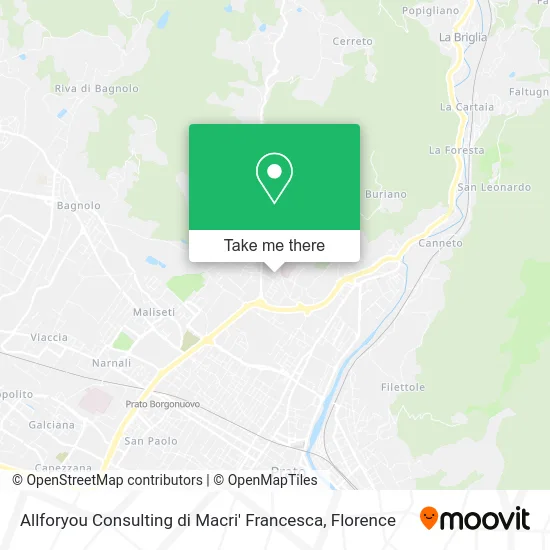 Allforyou Consulting by Macri Francesca map