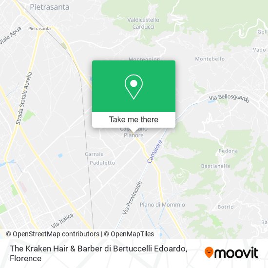 The Kraken Hair & Barber di Bertuccelli Edoardo map