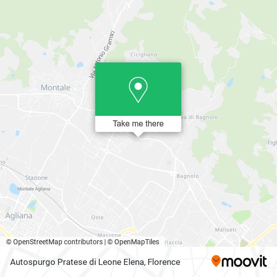 Autospurgo Pratese di Leone Elena map