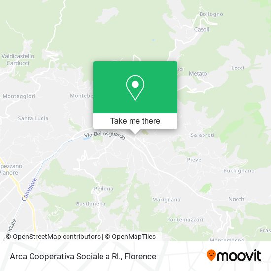 Arca Cooperativa Sociale a Rl. map