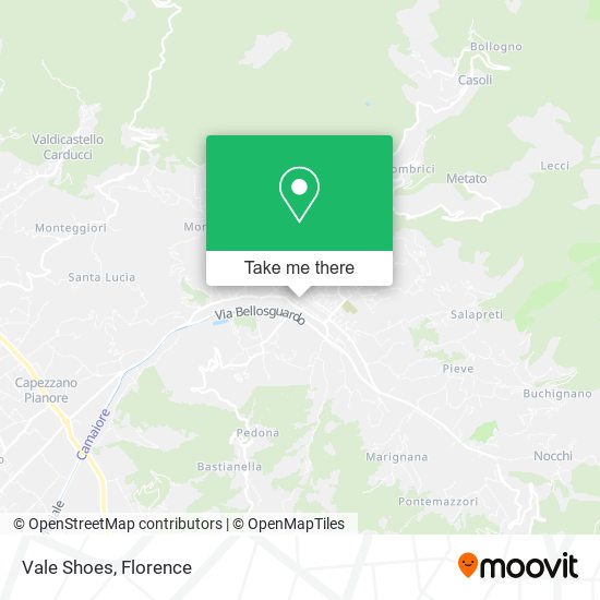 Vale Shoes map