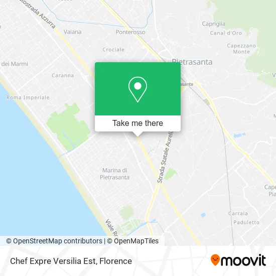 Chef Expre Versilia Est map