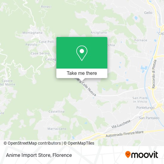 Anime Import Store map