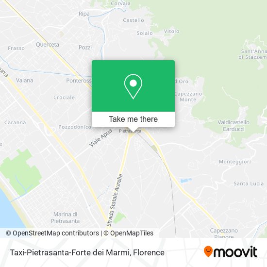 Taxi-Pietrasanta-Forte dei Marmi map