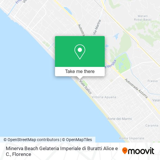 Minerva Beach Gelateria Imperiale di Buratti Alice e C. map