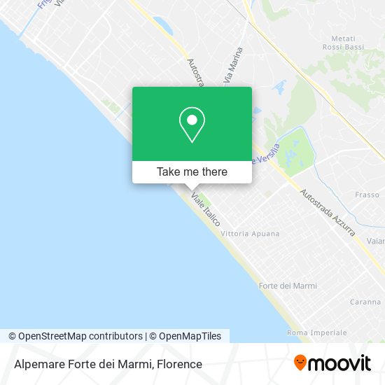 Alpemare Forte dei Marmi map