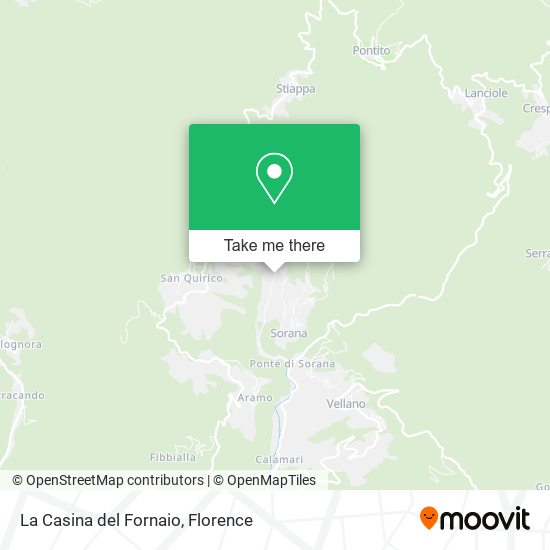 La Casina del Fornaio map