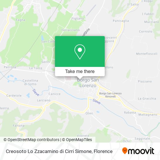 Creosoto Lo Zzacamino di Cirri Simone map