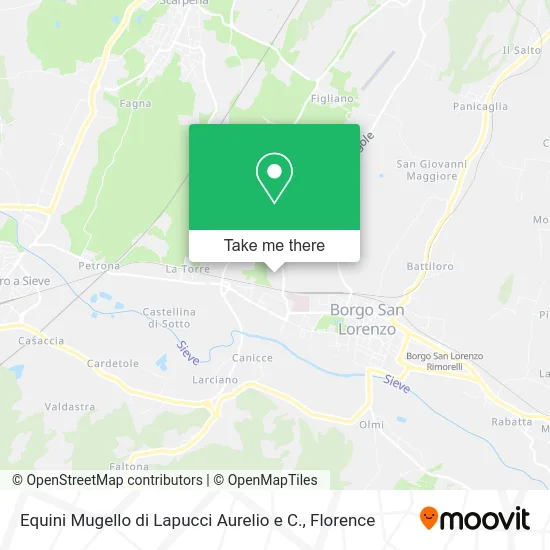 Equini Mugello by Lapucci Aurelio & Co. map