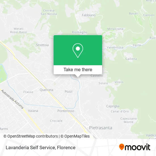 Lavanderia Self Service map