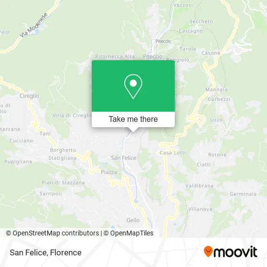San Felice map