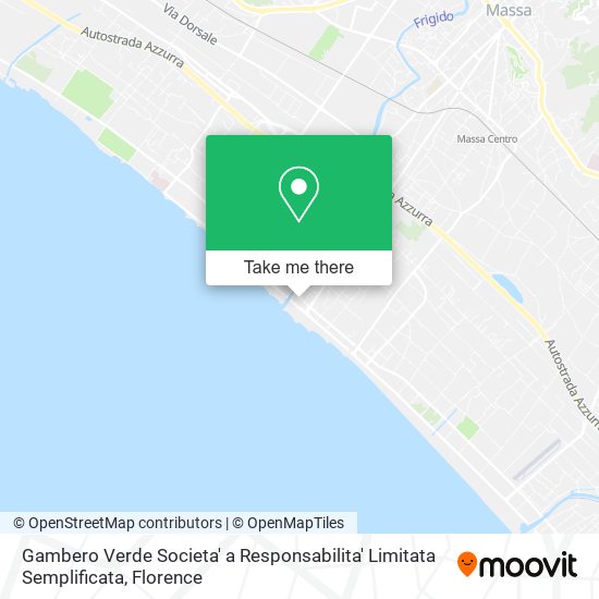 Gambero Verde Societa' a Responsabilita' Limitata Semplificata map