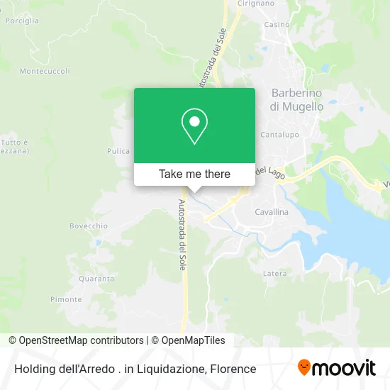 Furniture Holding in Liquidation map