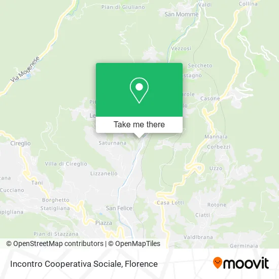 Incontro Social Cooperative map
