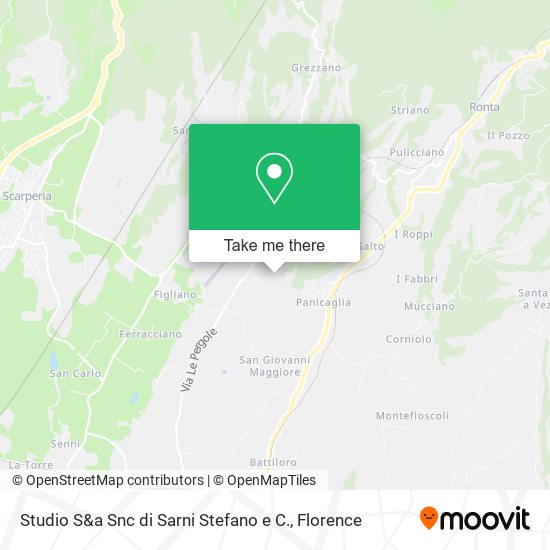 Studio S&a Snc di Sarni Stefano e C. map