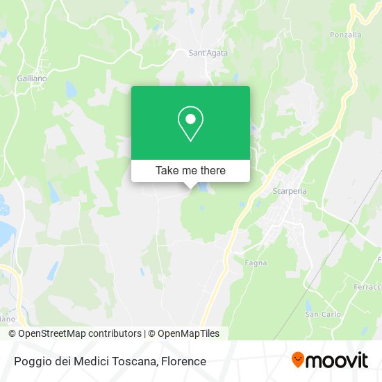 Poggio dei Medici Toscana map