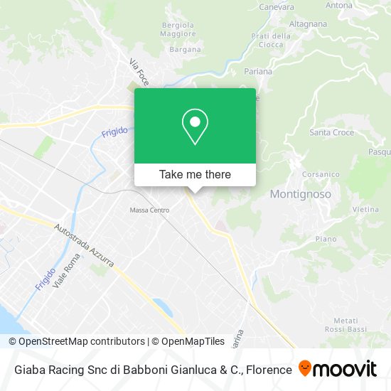 Giaba Racing Snc di Babboni Gianluca & C. map