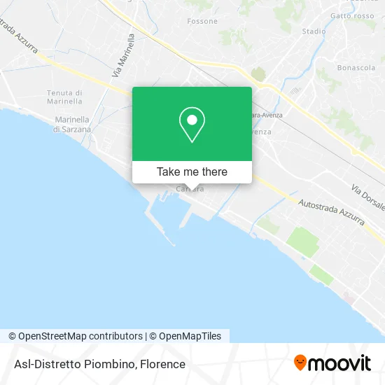 Asl-Distretto Piombino map