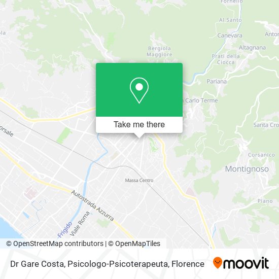 Dr Gare Costa, Psicologo-Psicoterapeuta map