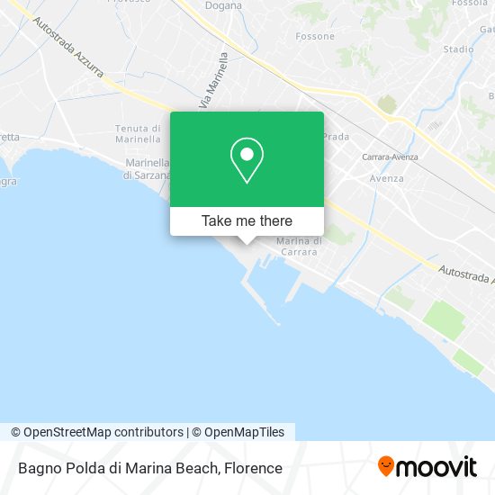 Bagno Polda di Marina Beach map