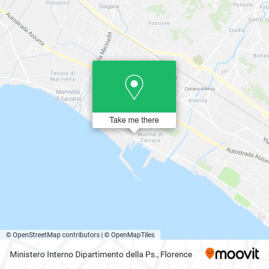 Ministero Interno Dipartimento della Ps. map