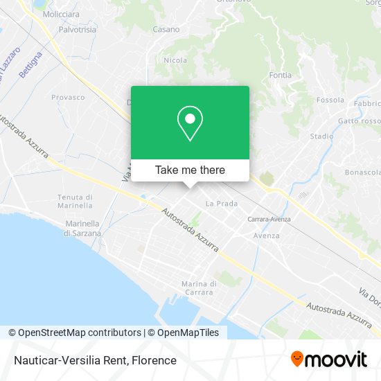 Nauticar-Versilia Rent map