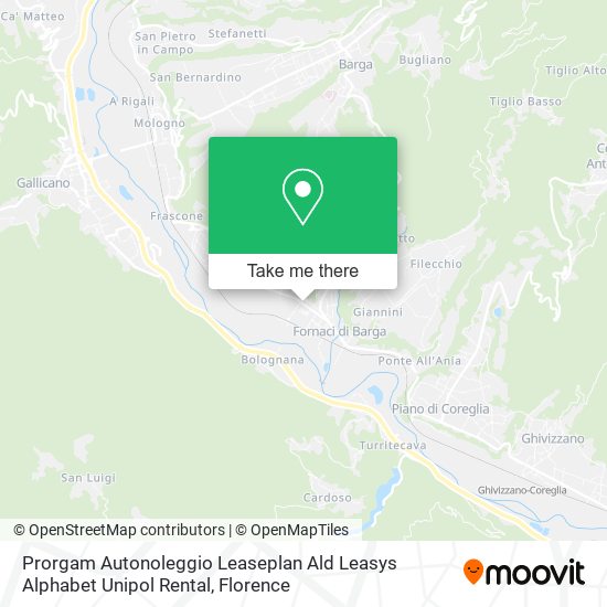 Prorgam Autonoleggio Leaseplan Ald Leasys Alphabet Unipol Rental map