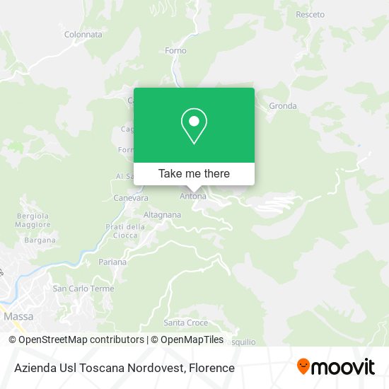 Azienda Usl Toscana Nordovest map